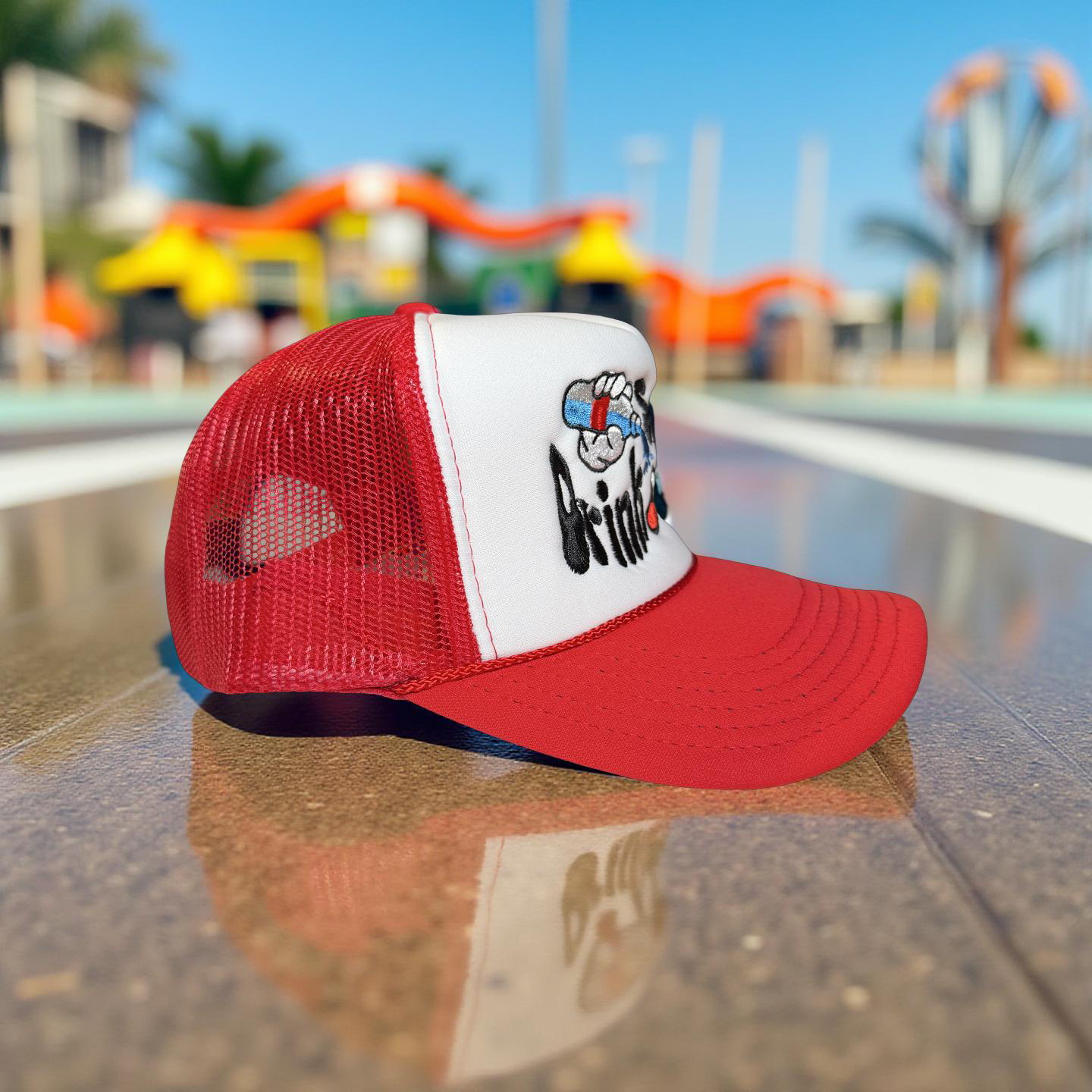 “Drink Some Water” Trucker Hat – Hydration Reminder Edition